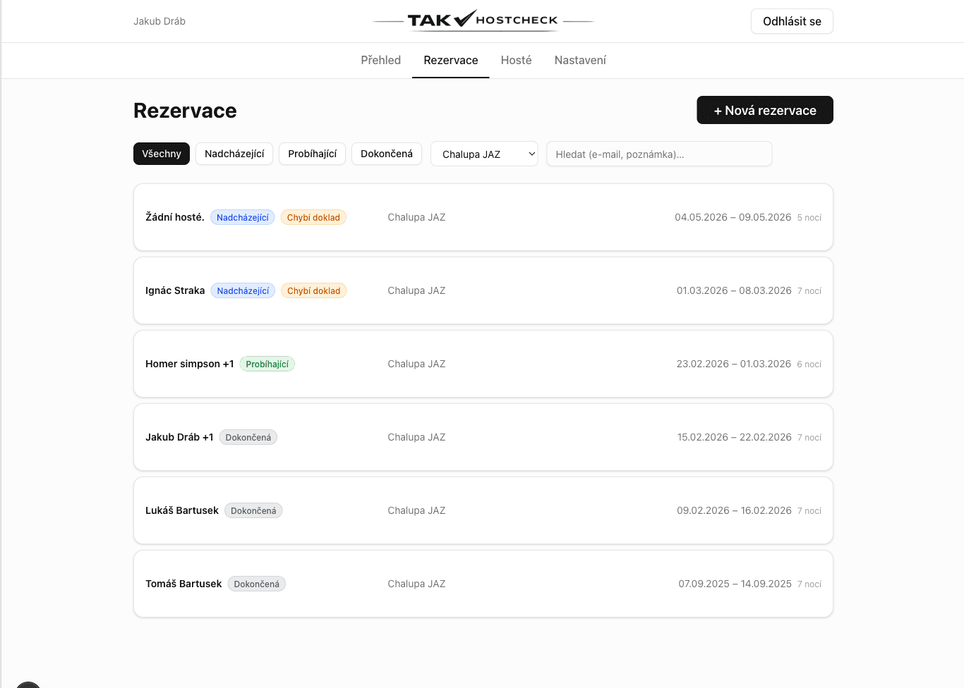 TAK HostCheck tablet
